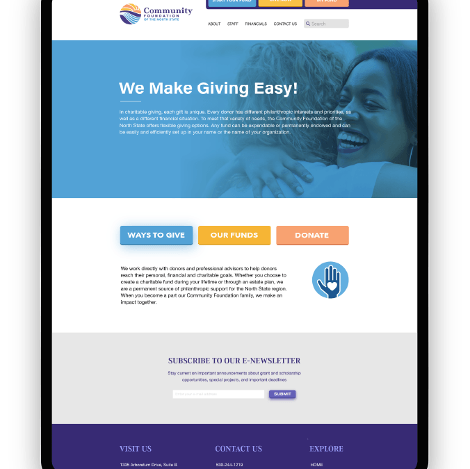 Website Development | Community Foundation